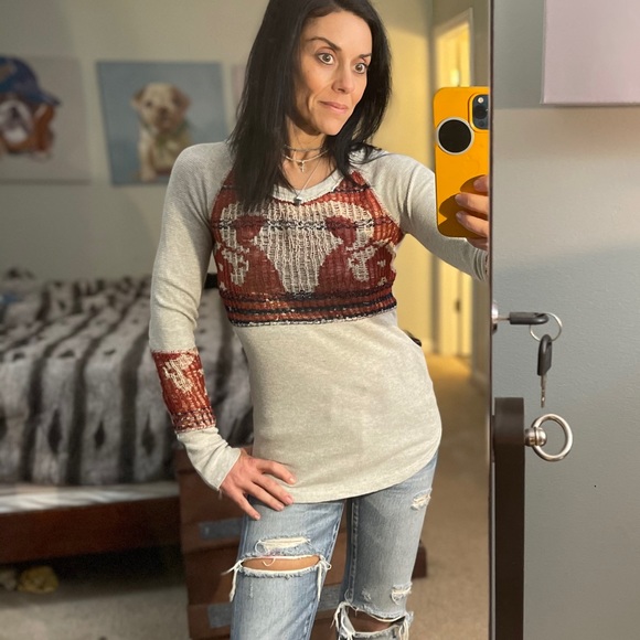 Free People long sleeve sweater size XSMALL - Picture 3 of 9